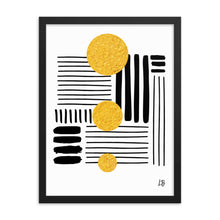 Load image into Gallery viewer, SB Home Studio Framed Free Gold Abstract Art Print
